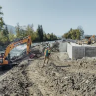 Fischtreppe für das Kleinwasserkraftwerk Thorenberg